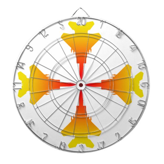 Fighter Jets Metal Cage Dartboard Dartbord (Voorkant)