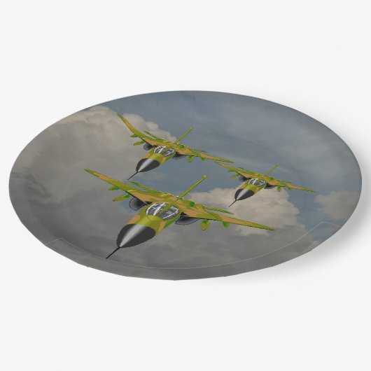 FIGHTER JETS PAPIEREN BORDJE (Gekanteld)