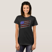 Fighter Jets With USA American Flag 4th Of July Ce T-shirt (Voorkant volledig)