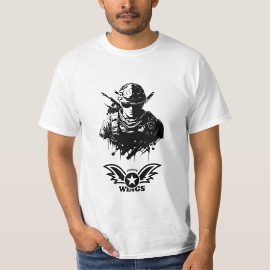 Fighter Logo T-shirt voor mannen | Gym & Kracht St (Voorkant)