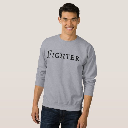 Fighter Mannen Trui (Voorkant volledig)
