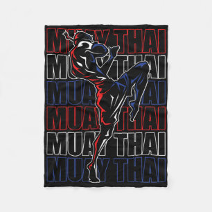 Fighter Muay Thai Sports Martial Arts MMA Thailand Fleece Deken