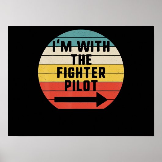 Fighter Pilot Halloween Matching Couple Gift Poster (Voorkant)