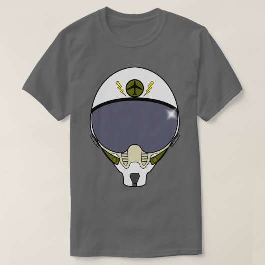 Fighter Pilot Helmet T-shirt (Design voorkant)