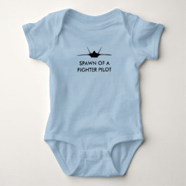 Fighter Pilot Spawn F-22 Raptor Funny Baby Romper