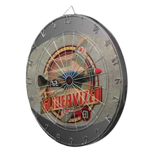  FIGHTER PLANE. DARTBORD (Voorkant Rechts)