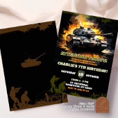 Fighter Soldier Tank CamoFlag Verjaardag Jongen Kaart