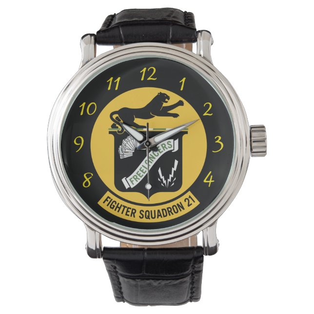 Fighter Squadron 21 VF-21 Horloge (Voorkant)
