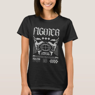 Fighter - Statement voor urbane streetwear T-shirt