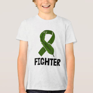 Fighter Stigma Green Ribbon Shirten Mental Health Tri-Blend Shirt