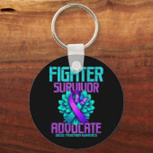 Fighter Survivor Advocate Lange Mouwen Sleutelhanger (Voorkant)