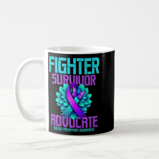 Fighter Survivor Advocate Premium Koffiemok (Links)