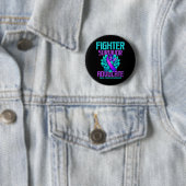 Fighter Survivor Advocate Premium Ronde Button 5,7 Cm (In situ)