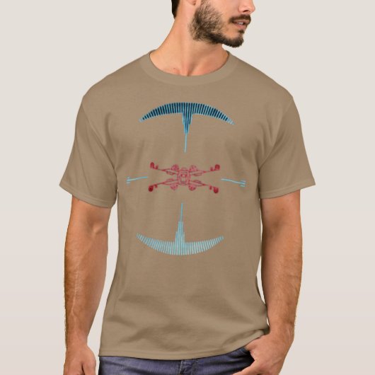 Fighter Target Grappig T-shirt (Voorkant)