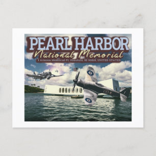 FIGHTER VLIEGTUIG - PEARL HARBOR NATIONAL MEMORIAL BRIEFKAART