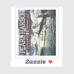 FIGHTER VLIEGTUIG - PEARL HARBOR NATIONAL MEMORIAL STICKER