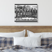 FIGHTERPILOTEN VAN DE WERELDWIJDE OORLOG II CANVAS AFDRUK (Insitu (Slaapkamer))