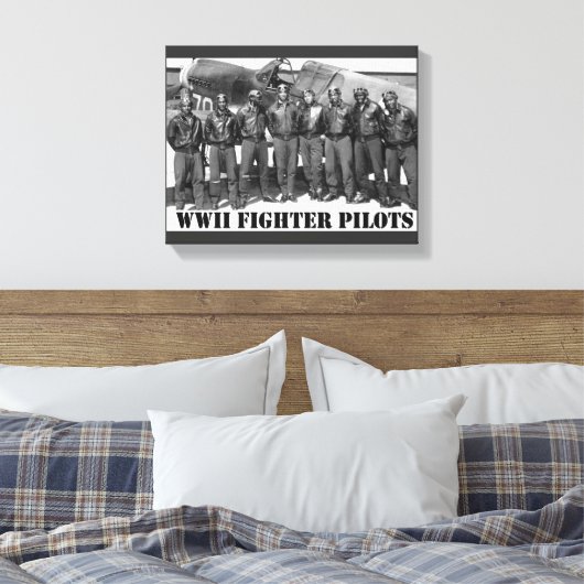 FIGHTERPILOTEN VAN DE WERELDWIJDE OORLOG II CANVAS AFDRUK (Insitu (Slaapkamer))
