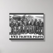 FIGHTERPILOTEN VAN DE WERELDWIJDE OORLOG II CANVAS AFDRUK (Voorkant)