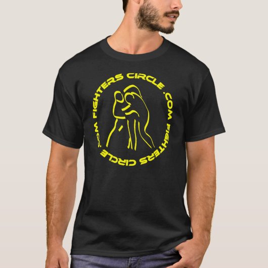 FightersCircle.com Black T-Shirt (Voorkant)