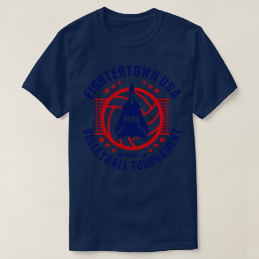 Fightertown USA Volleybal Toernooi T-shirt (Design voorkant)