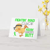 Fightin Chick General Lymphoma Kaart (Gele Bloem)