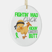 Fightin Chick General Lymphoma Keramisch Ornament (Rechts)