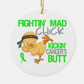 Fightin Chick General Lymphoma Keramisch Ornament (Voorkant)