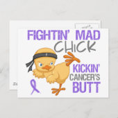 Fightin Chick Hodgkin's Disease Briefkaart (Voorkant / Achterkant)