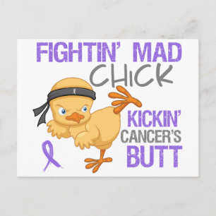 Fightin Chick Hodgkin's Disease Briefkaart
