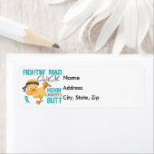 Fightin Chick Peritoneal Cancer Etiket (Insitu)
