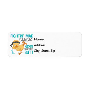 Fightin Chick Peritoneal Cancer Etiket