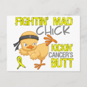 Fightin Chick Sarcoma Briefkaart (Voorkant)