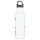 Fightin Chick Throat Cancer Waterfles (Achterkant)