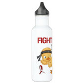 Fightin Chick Throat Cancer Waterfles (Links)