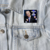 Fightin' Joe Biden Vierkante Button 5,1 Cm (In situ)