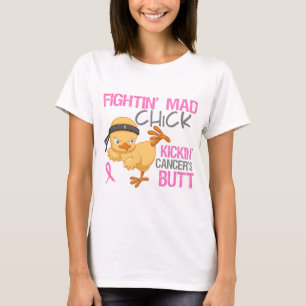 Fightin' Mad Chick Breast Cancer T-shirt