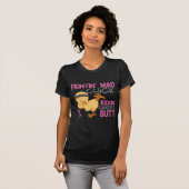 Fightin' Mad Chick Breast Cancer T-shirt (Voorkant volledig)