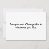 Fighting Deer Invitation Kaart (Achterkant)