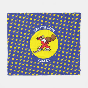 Fighting Eagles F-15E Gevechtsvliegtuig Patroon Fleece Deken