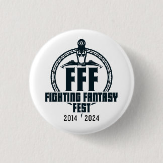 Fighting Fantasy Fest 10e Jubileum badge Ronde Button 3,2 Cm