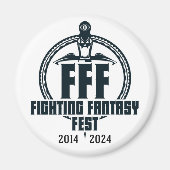 Fighting Fantasy Fest 10e Jubileum magneet (Voorkant)