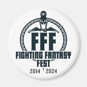 Fighting Fantasy Fest 10e Jubileum magneet