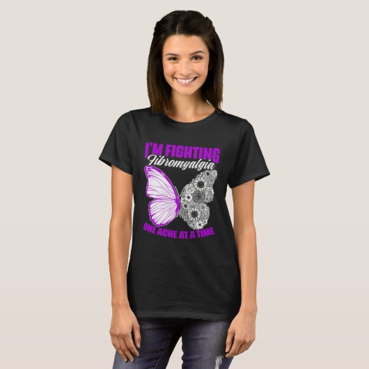Fighting Fibromyalgia  Fibro Survivor Fibromyalgia T-shirt (Voorkant volledig)