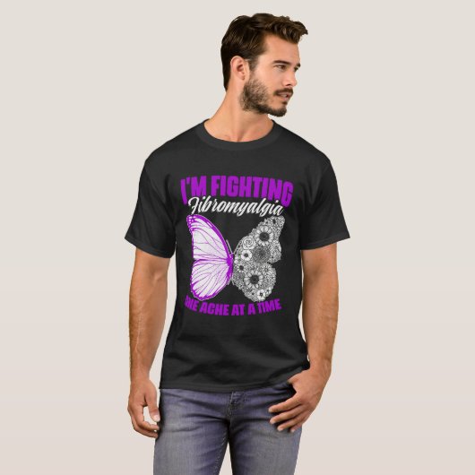 Fighting Fibromyalgia Fibro Survivor Fibromyalgia T-shirt (Voorkant volledig)