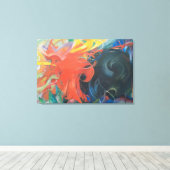 Fighting Forms (1914) van Franz Marc Canvas Afdruk (Insitu (Houten vloer))