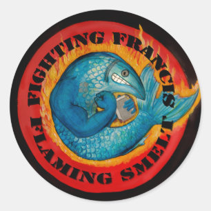 Fighting Francis Ronde Sticker
