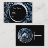 FIGHTING GRIFFINS MONOGRAM zwart wit grijs Visitekaartje (Voorkant / Achterkant)