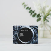 FIGHTING GRIFFINS MONOGRAM zwart wit grijs Visitekaartje (Staand voorkant)