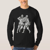 Fighting Knights - Medieval Crusader Renaissance F T-shirt (Voorkant)